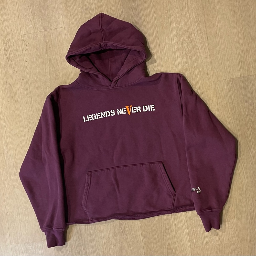 WORN VLONE x Juice WRLD Legends Never Die Hoodie "Purple"